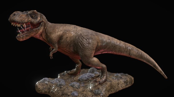 T-Rex Sculpture ( Highpoly ) 3D Model