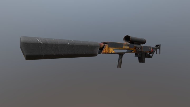 SCI-FI gun 3D Model