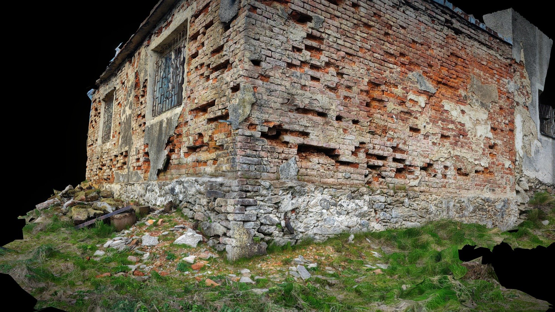 Stronie Śląskie, Stary Gierałtów, Brick wall