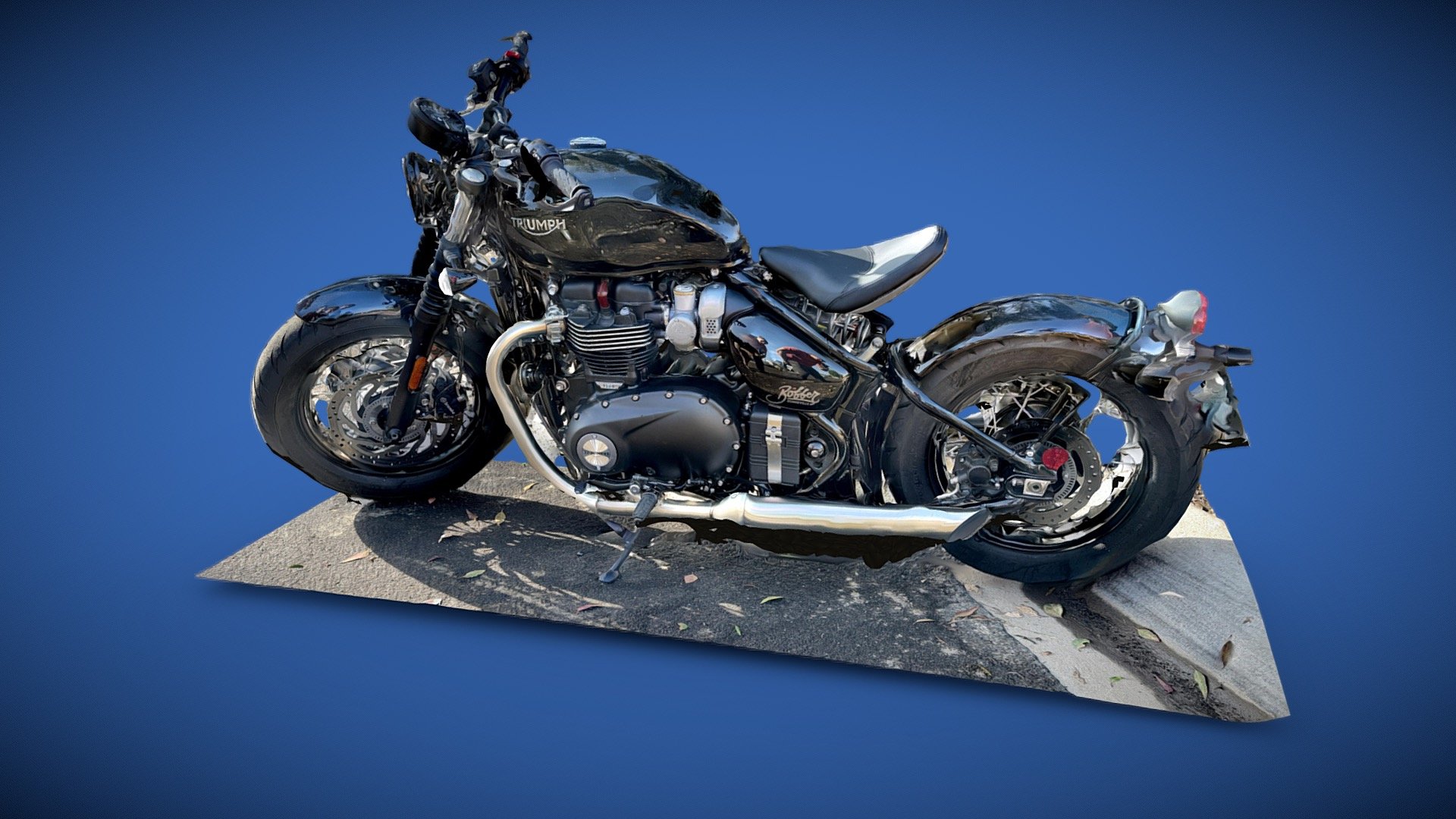 Bobber Tfc Bonneville Triumph Bobber Model 3D модель Триумф