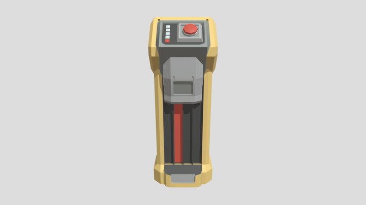Red Button 3D Model