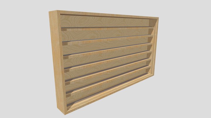 HO scale model shelf 3D Model