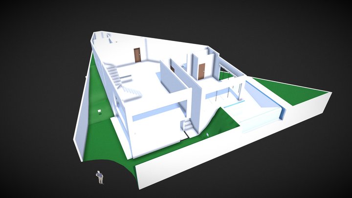 Residencia primera planta 3D Model