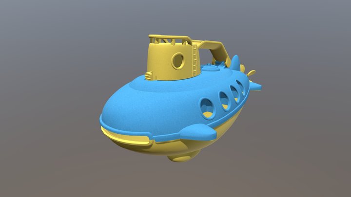 Submarine Toy 3D Model