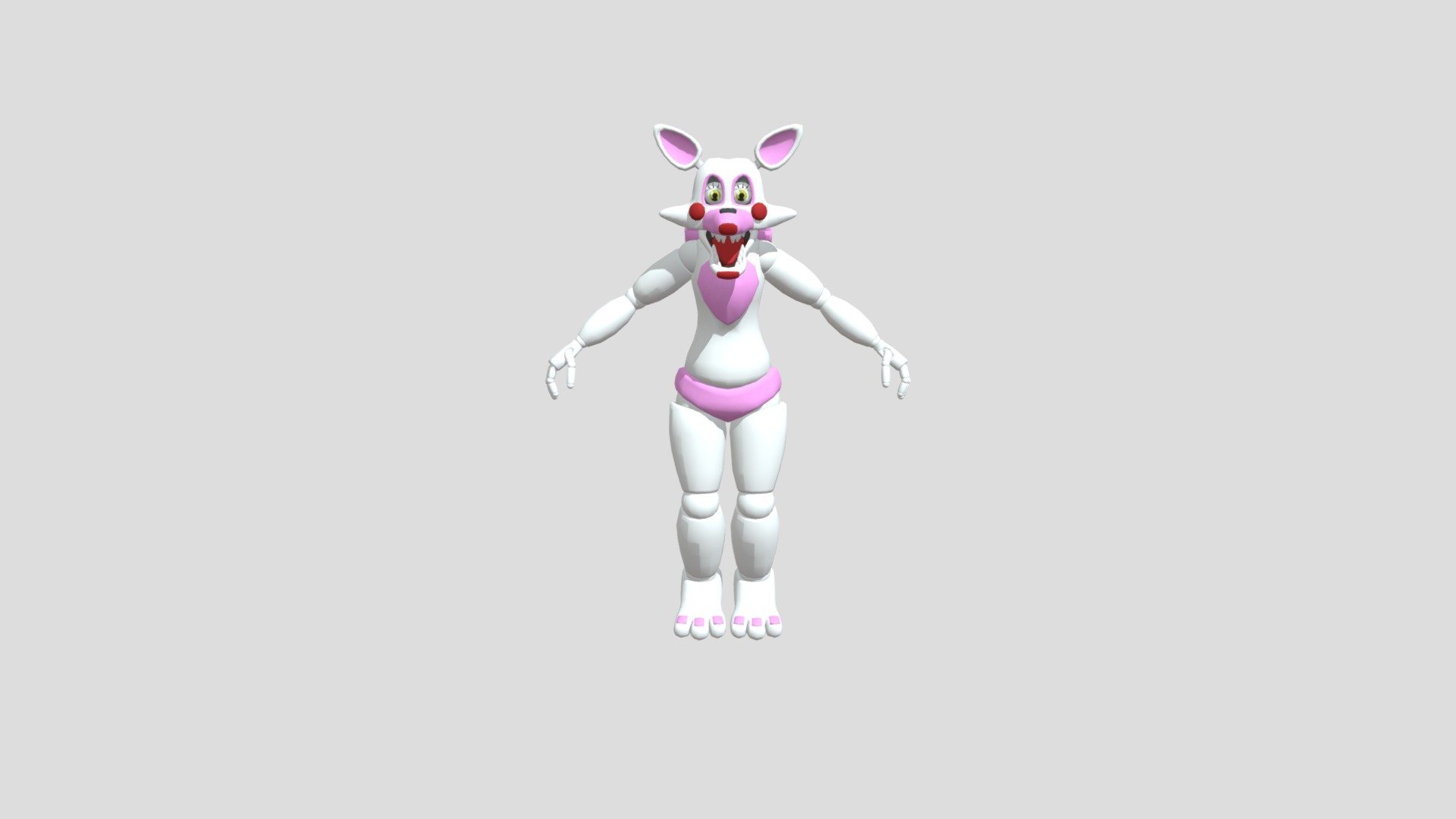 spliks-fnaf-toy-foxy-pre-mangle-ported-model - Download Free 3D model by  Thz Unknown GamerYT (@ThzUnknown_GamerYT) [e87298c]