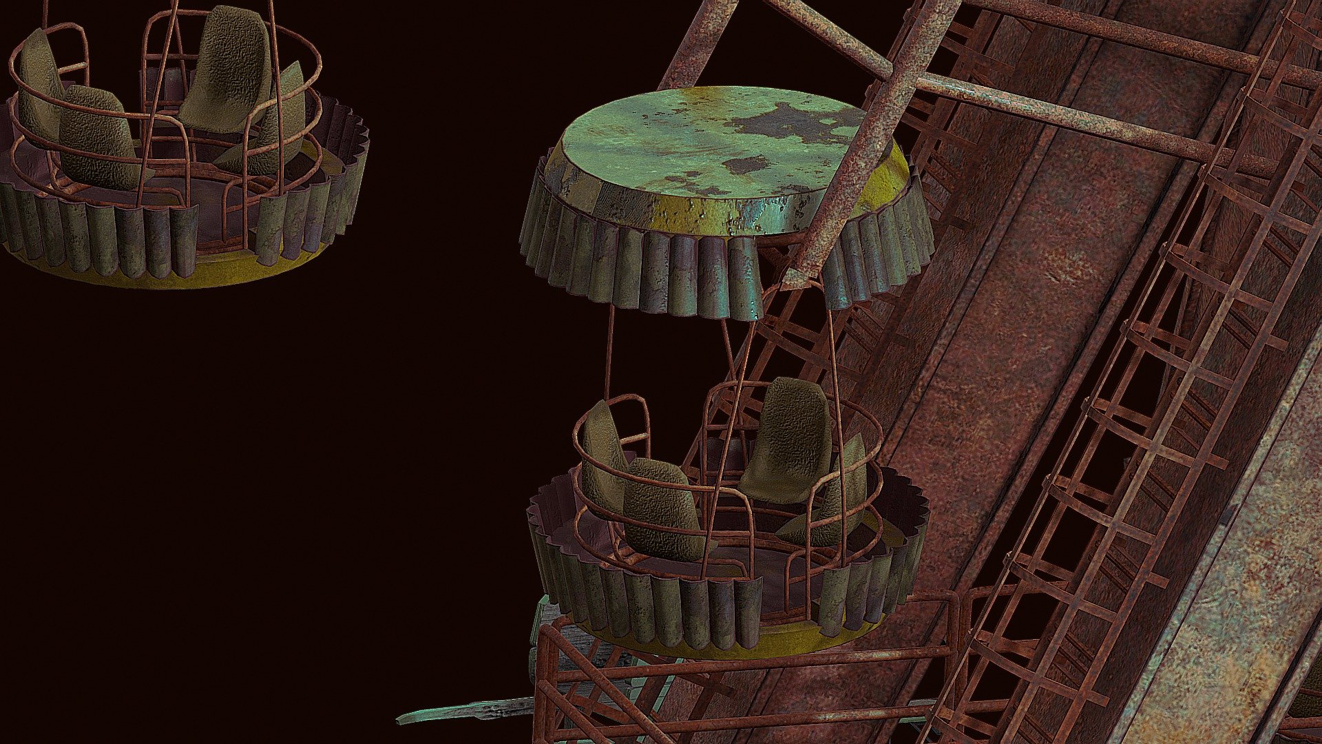 Abandoned Rusty Ferris Wheel – Game Ready Asset - 3D model by akaragian ...