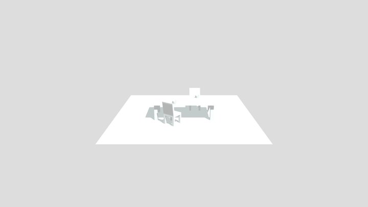 Tableand Chair 3D Model