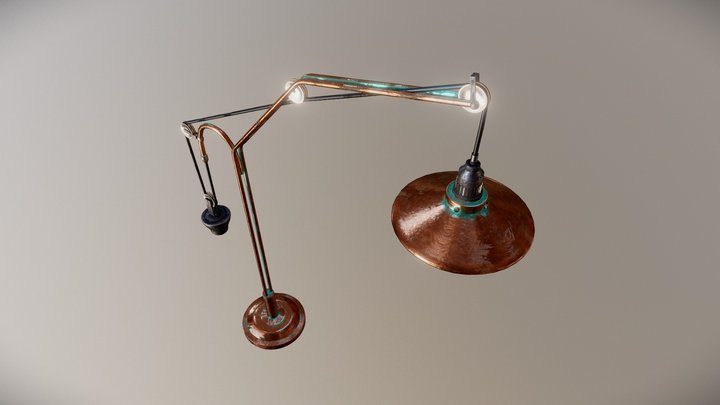 Rustic Modern Lamp 3D Model