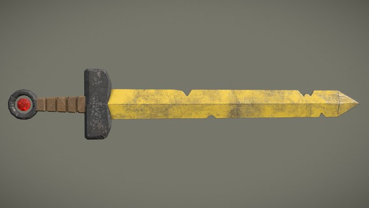 Adventure Time Finn's Scarlet Sword 3D Model