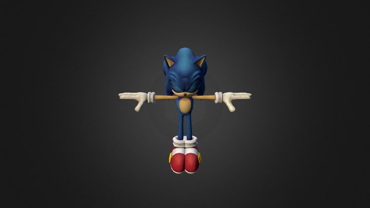 Wii - Super Smash Bros Brawl - Super Sonic 3D Model