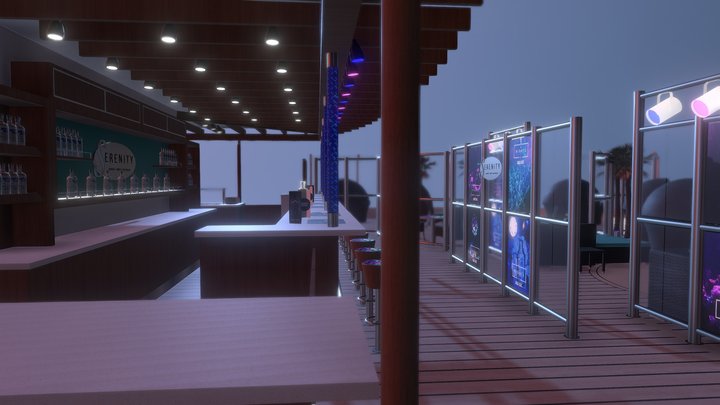 NIGHT SCENE 3D Model