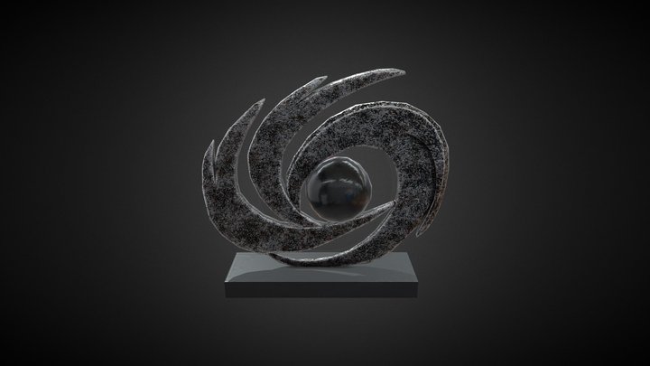 Abstract Desk Art 3D Model