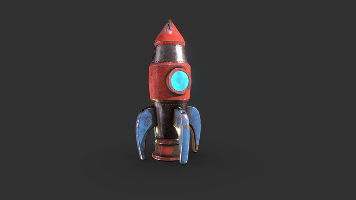 Simple Rocket 3D Model
