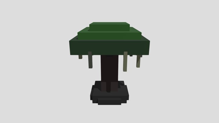 Spanish Moss Cypress - Voxel 32x32 – Modèle 3D gratuit STL