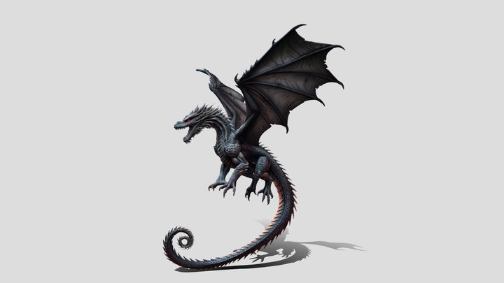 Nocturne Wyrm Dragon 3d Model – Modèle 3D gratuit STL