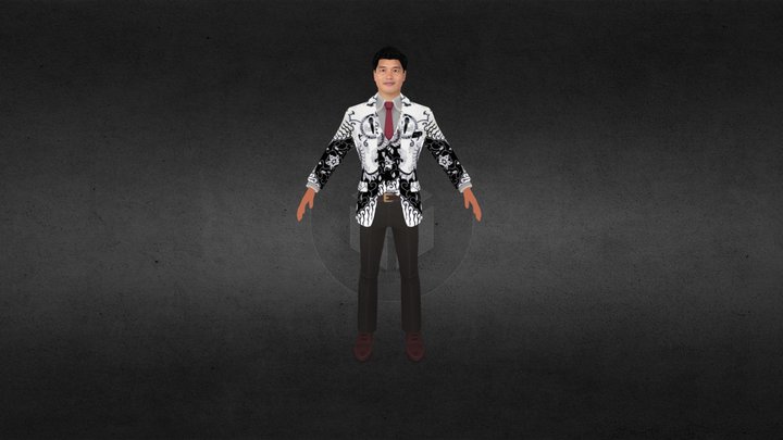 Teacher Dance Hip Hop 3D Model