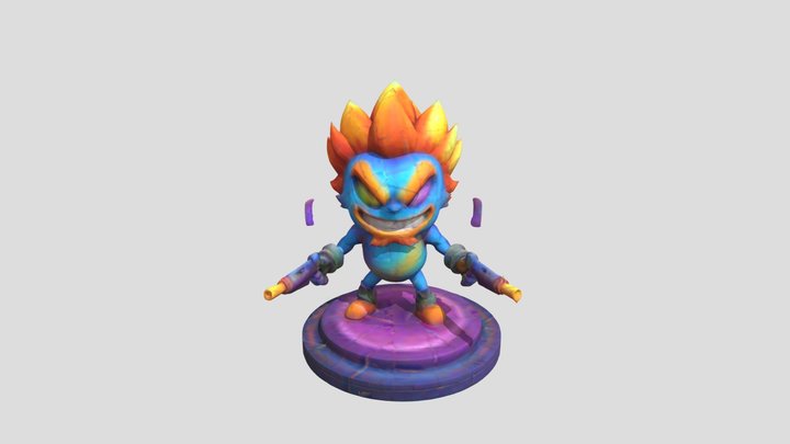 Crypto Warrior 3D Model