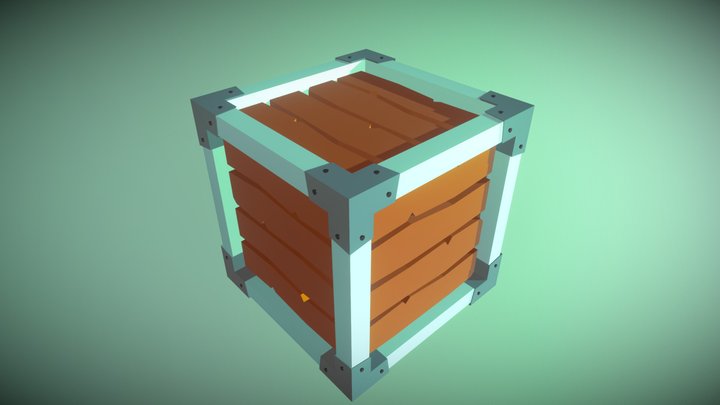 Ejercicio 3 Caja Low poly 3D Model