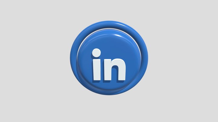 3D Linkedin Logo 3D Model