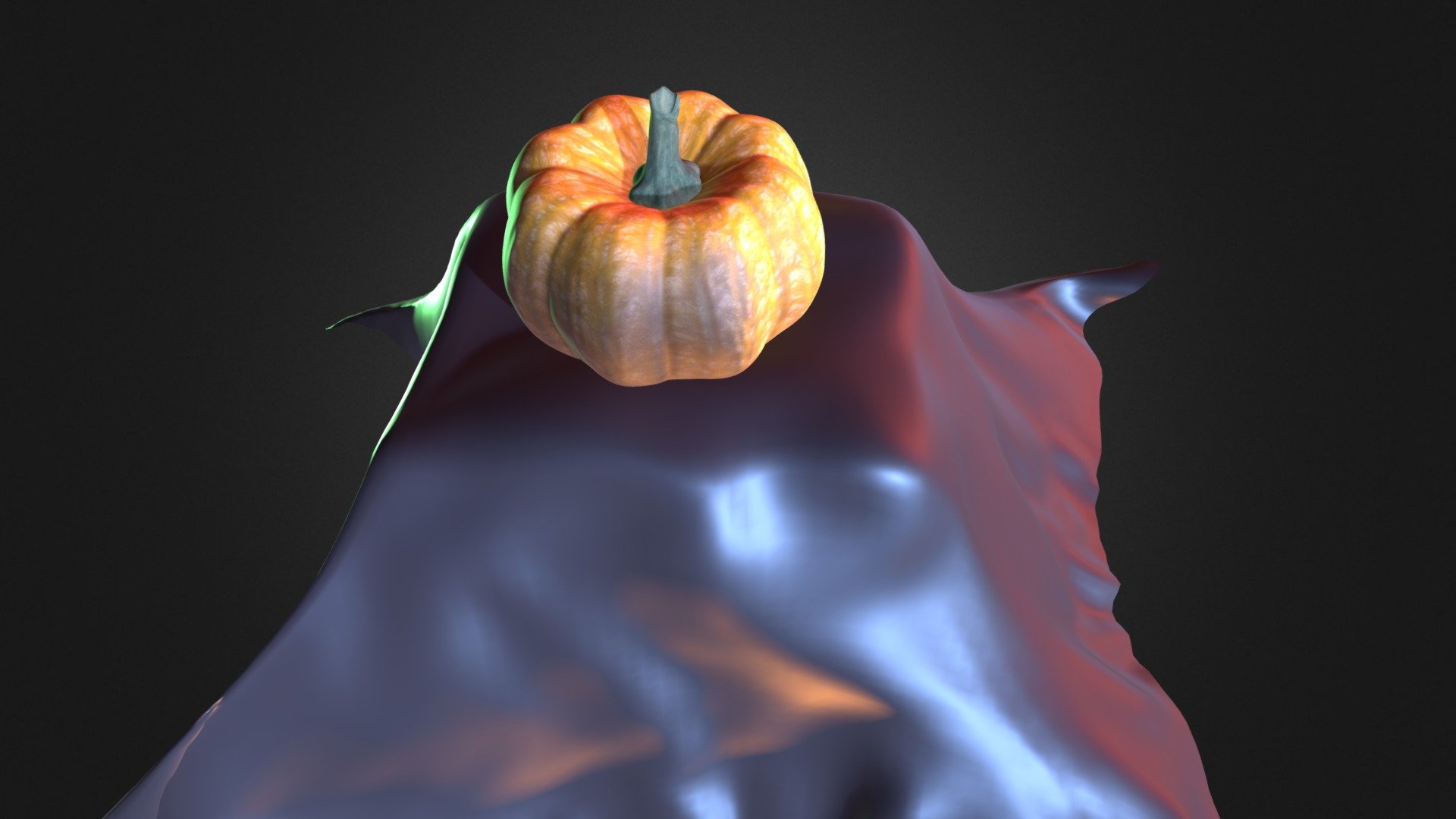 pumpkin and night light background