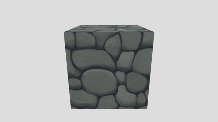 Cube_ Stone 3D Model