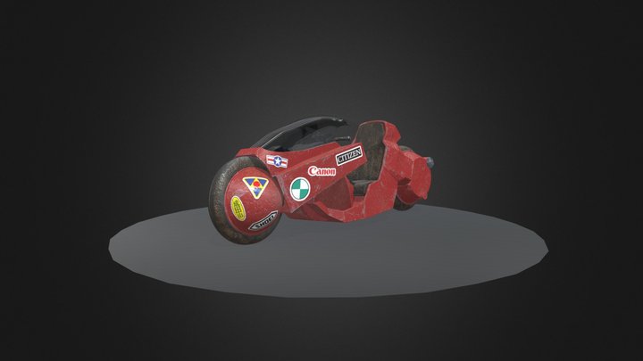 Akira bike 3D Model