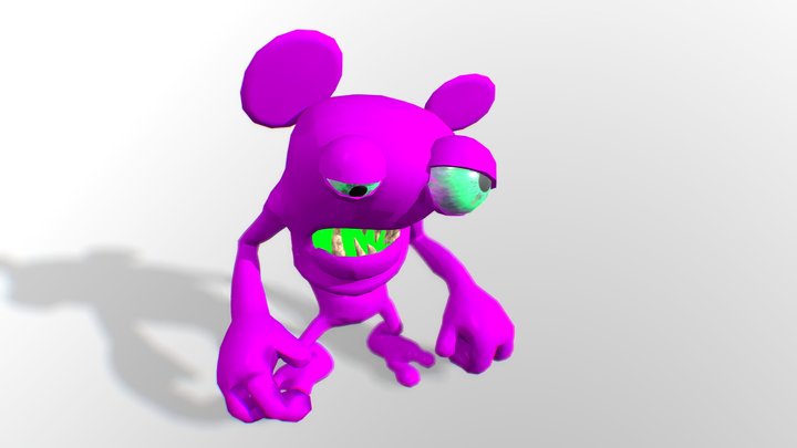 Epic Mickey - Spatter (fully rigged spatter) 3D Model