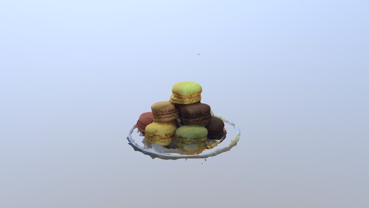 Food - Macaroons 3D Model