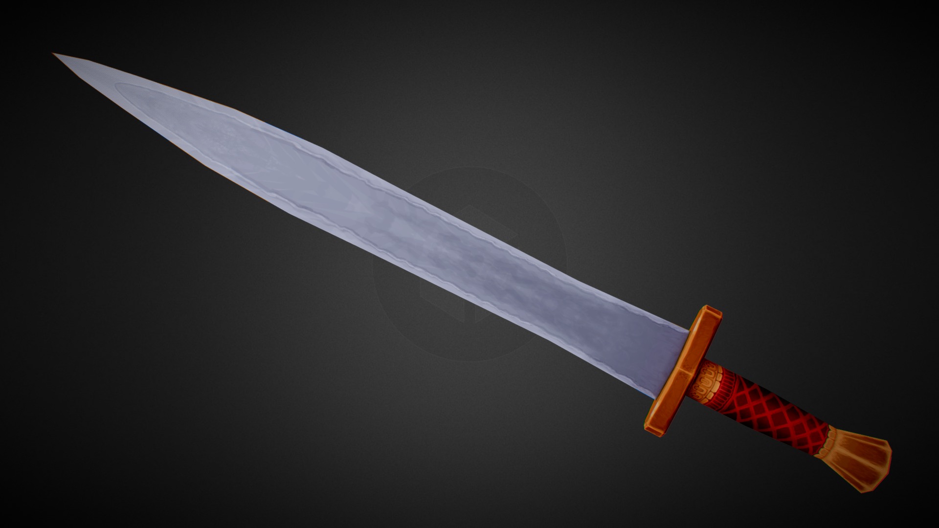 Hand Painted Low Poly Sword - Download Free 3D model by PriceMore ...