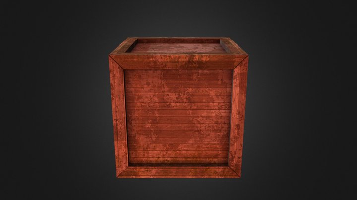 Wooden Crate 2.0 3D Model
