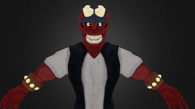 Demon Biker 3D Model