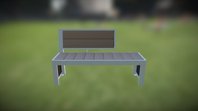 Bench 2 parts 3D Model