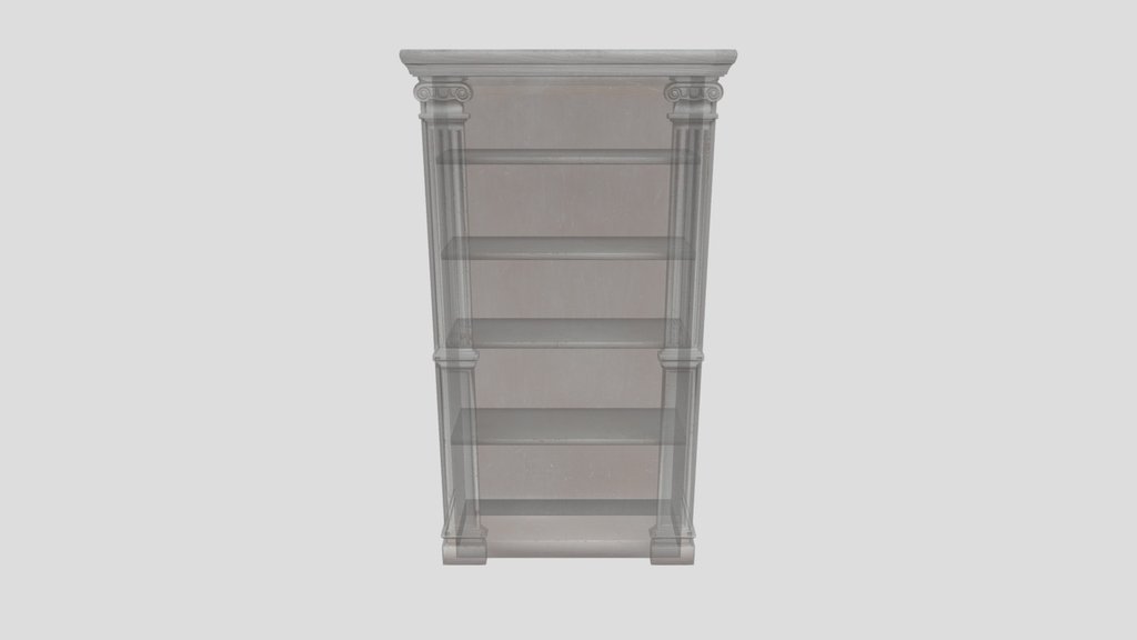 Victorian Parlor Bookcase White