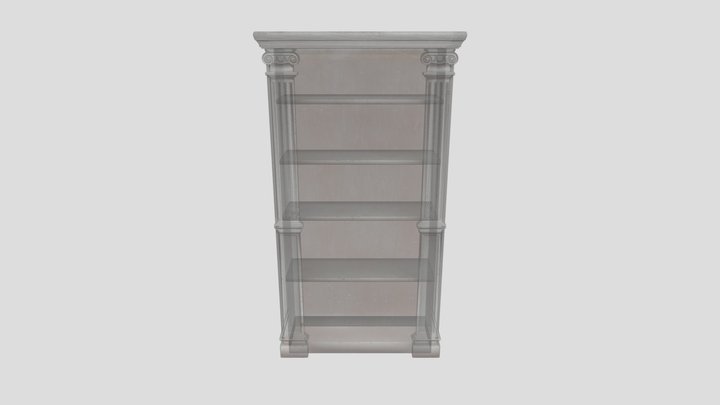 Victorian Parlor Bookcase White – Modelo 3D gratuito STL