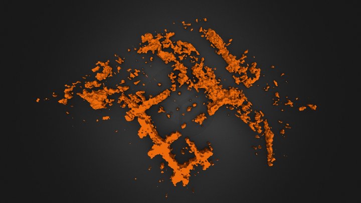 Solid model from IDS Stream-X 200 MHz gpr survey 3D Model