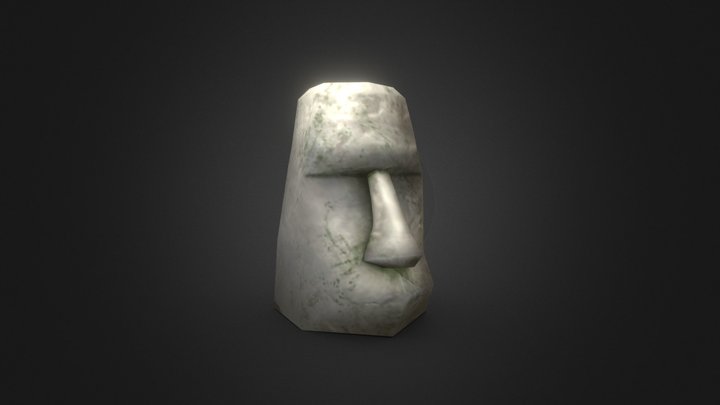 MOAI | Low Poly | Game-Ready 3D Model