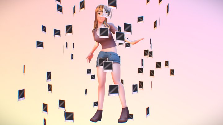 Polaroid Rachel 3D Model