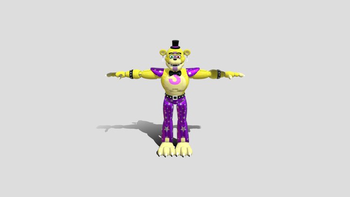 Glamrock Fredbear 3D Model