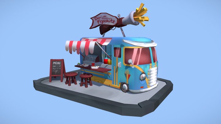 DAE Foodtruck - Der Fryschütz 3D Model