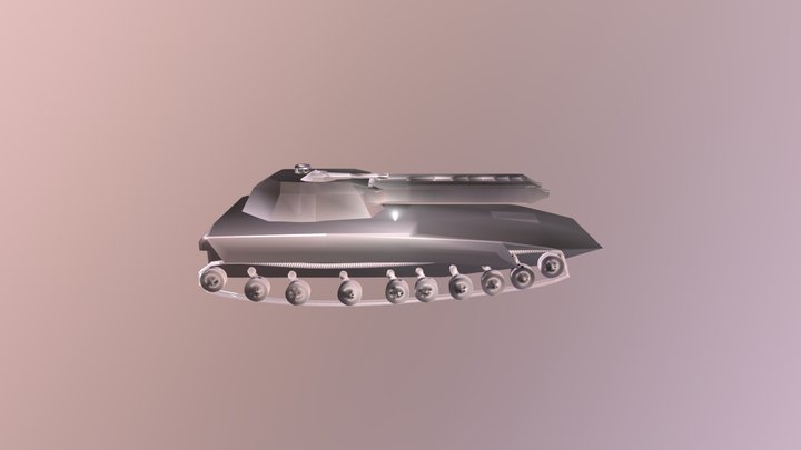 railgun Tank 3D Model