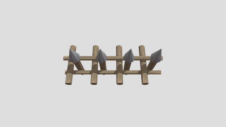 Cheval de Frise 3D Model