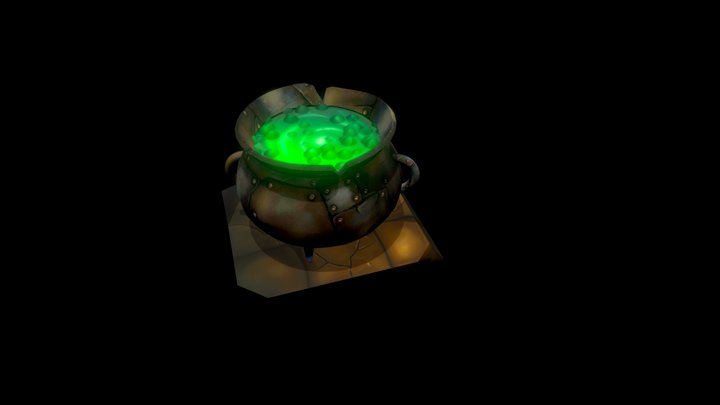 witchy cauldron 3D Model