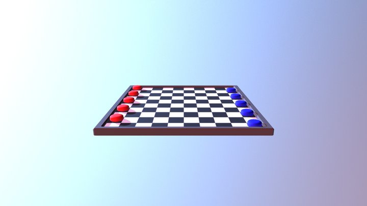 Checkers 3D Model