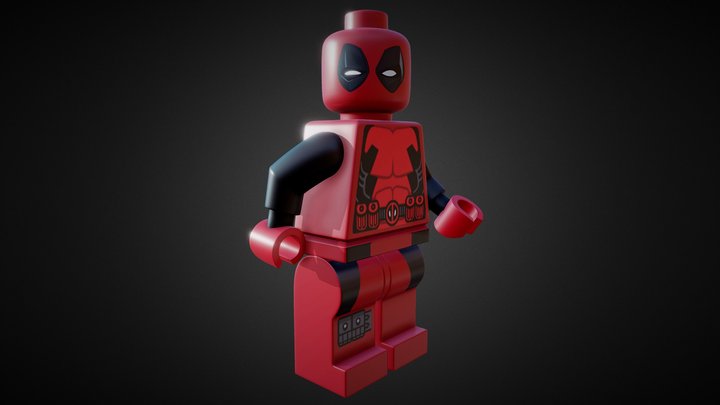 Lego Deadpool 3D Model
