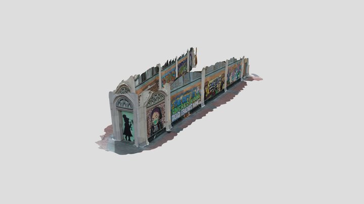 Oakland Broadway Street Art 3D Model