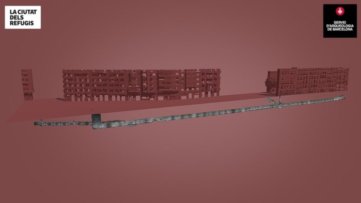 Refugi antiaeri núm. 0095 Carrer de València 3D Model