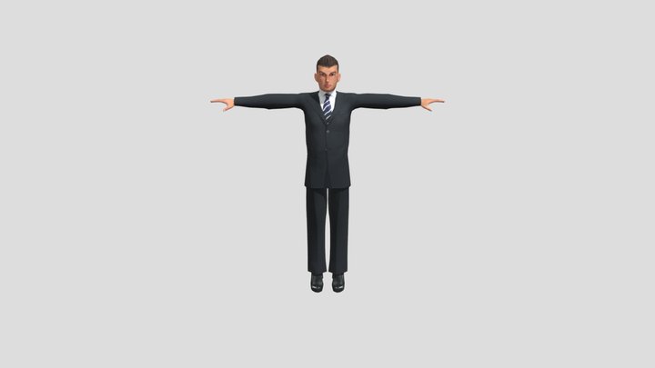 Biznezz Man 3D Model