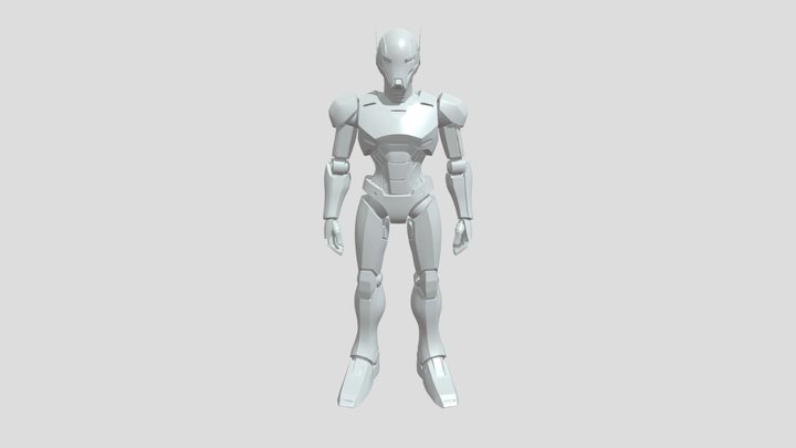 Humanoid robot figure 3D Model