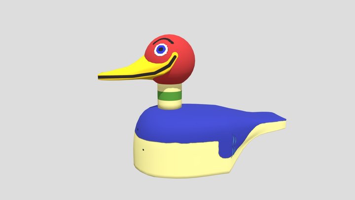 Wooden Duck from The Ugly Duckling (1939) 3D Model