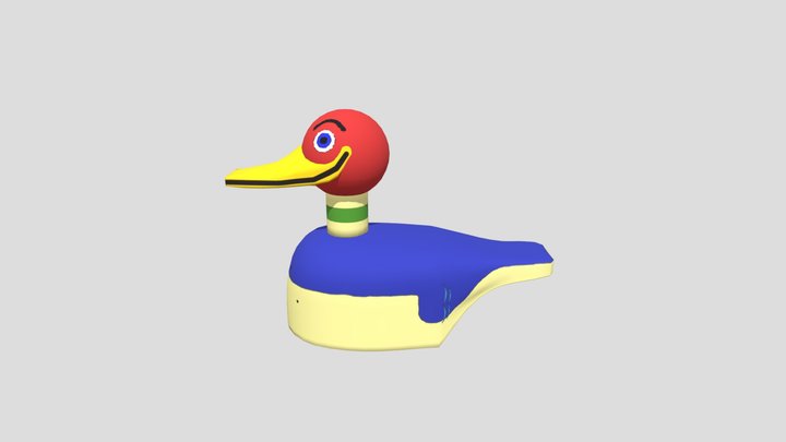 Wooden Duck from The Ugly Duckling (1939) 3D Model